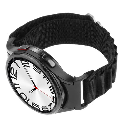 For Samsung Galaxy Watch6 / Watch6 Classic / Watch 5 / Watch4 Nylon Watch Strap G Hook Wristband