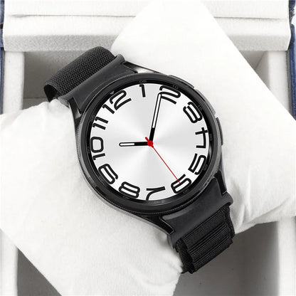 For Samsung Galaxy Watch6 / Watch6 Classic / Watch 5 / Watch4 Nylon Watch Strap G Hook Wristband