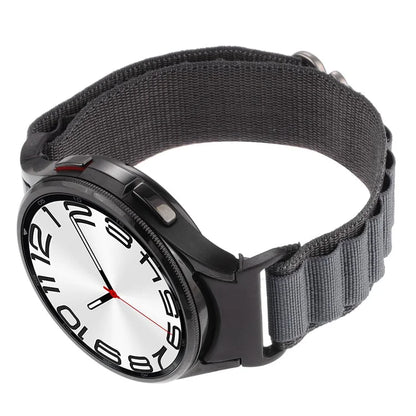 For Samsung Galaxy Watch6 / Watch6 Classic / Watch 5 / Watch4 Nylon Watch Strap G Hook Wristband
