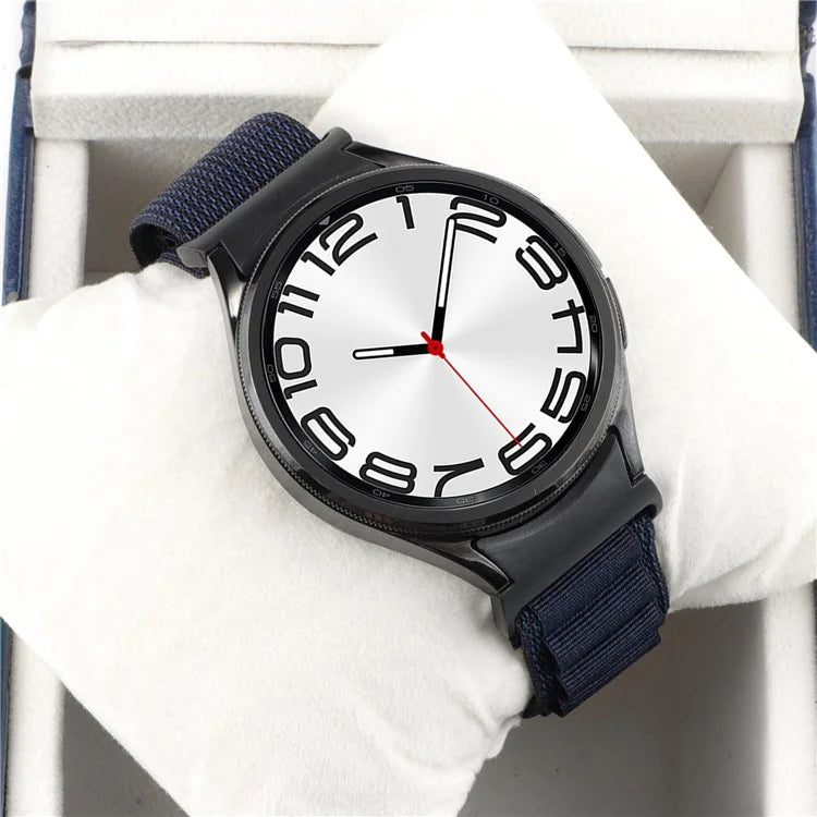 For Samsung Galaxy Watch6 / Watch6 Classic / Watch 5 / Watch4 Nylon Watch Strap G Hook Wristband