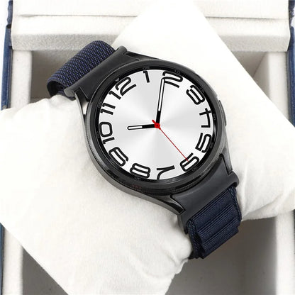 For Samsung Galaxy Watch6 / Watch6 Classic / Watch 5 / Watch4 Nylon Watch Strap G Hook Wristband