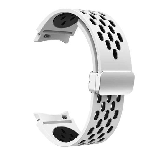 For Samsung Galaxy Watch6 40mm / Watch6 44mm / Watch6 Classic 43mm Watch Strap with Silver Buckle