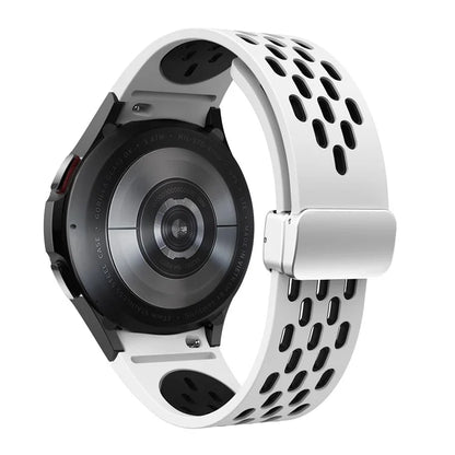 For Samsung Galaxy Watch6 40mm / Watch6 44mm / Watch6 Classic 43mm Watch Strap with Silver Buckle