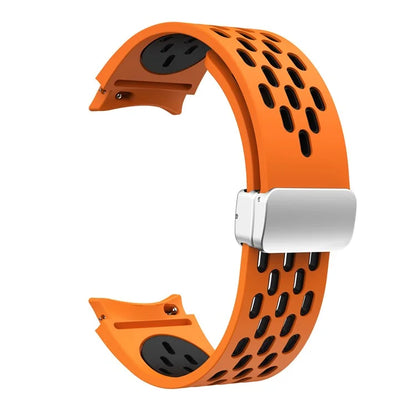 For Samsung Galaxy Watch6 40mm / Watch6 44mm / Watch6 Classic 43mm Watch Strap with Silver Buckle