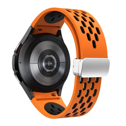 For Samsung Galaxy Watch6 40mm / Watch6 44mm / Watch6 Classic 43mm Watch Strap with Silver Buckle