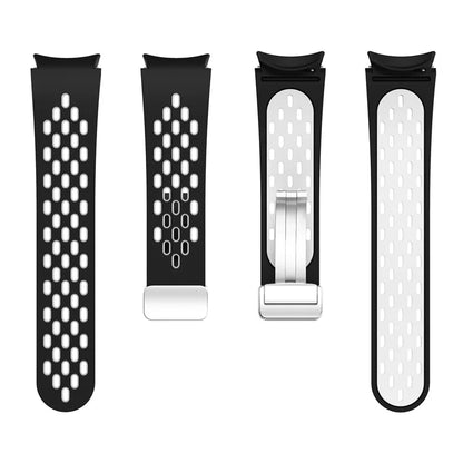 For Samsung Galaxy Watch6 40mm / Watch6 44mm / Watch6 Classic 43mm Watch Strap with Silver Buckle