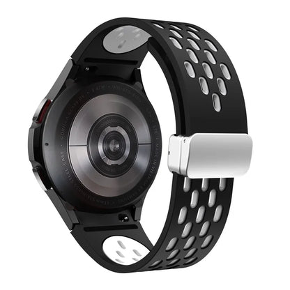 For Samsung Galaxy Watch6 40mm / Watch6 44mm / Watch6 Classic 43mm Watch Strap with Silver Buckle