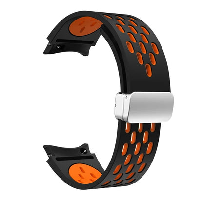For Samsung Galaxy Watch6 40mm / Watch6 44mm / Watch6 Classic 43mm Watch Strap with Silver Buckle