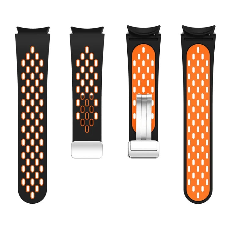 For Samsung Galaxy Watch6 40mm / Watch6 44mm / Watch6 Classic 43mm Watch Strap with Silver Buckle