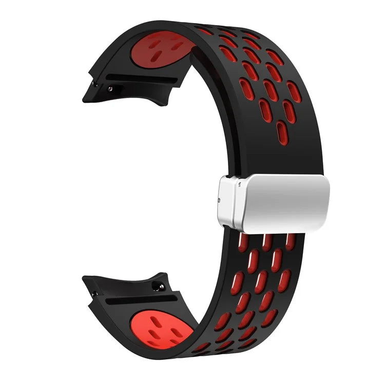 For Samsung Galaxy Watch6 40mm / Watch6 44mm / Watch6 Classic 43mm Watch Strap with Silver Buckle