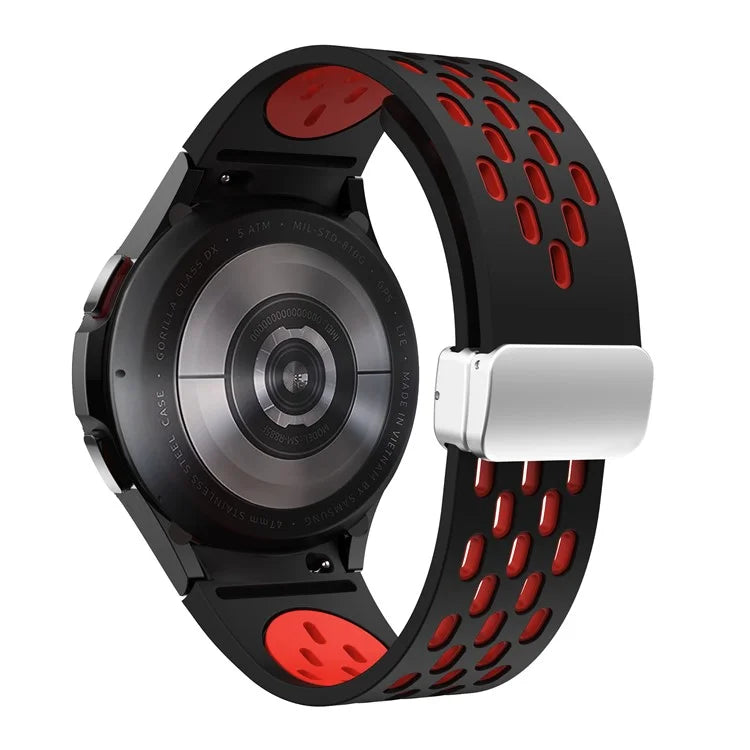 For Samsung Galaxy Watch6 40mm / Watch6 44mm / Watch6 Classic 43mm Watch Strap with Silver Buckle