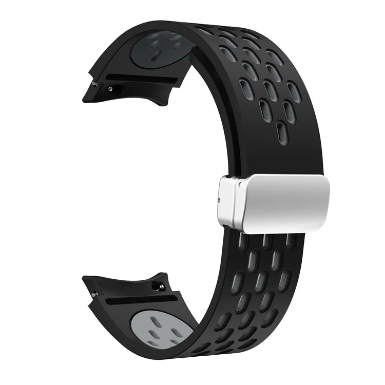 For Samsung Galaxy Watch6 40mm / Watch6 44mm / Watch6 Classic 43mm Watch Strap with Silver Buckle