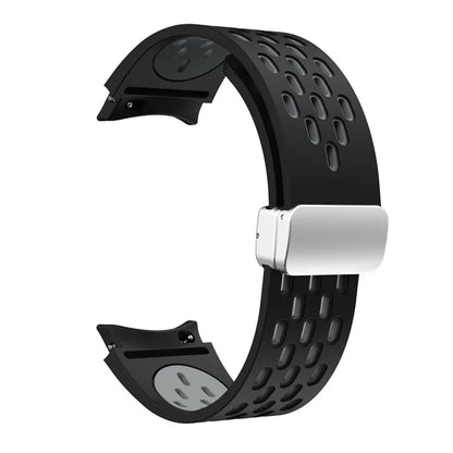 For Samsung Galaxy Watch6 40mm / Watch6 44mm / Watch6 Classic 43mm Watch Strap with Silver Buckle