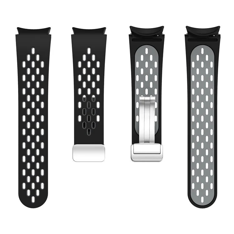 For Samsung Galaxy Watch6 40mm / Watch6 44mm / Watch6 Classic 43mm Watch Strap with Silver Buckle