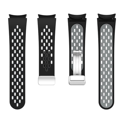 For Samsung Galaxy Watch6 40mm / Watch6 44mm / Watch6 Classic 43mm Watch Strap with Silver Buckle