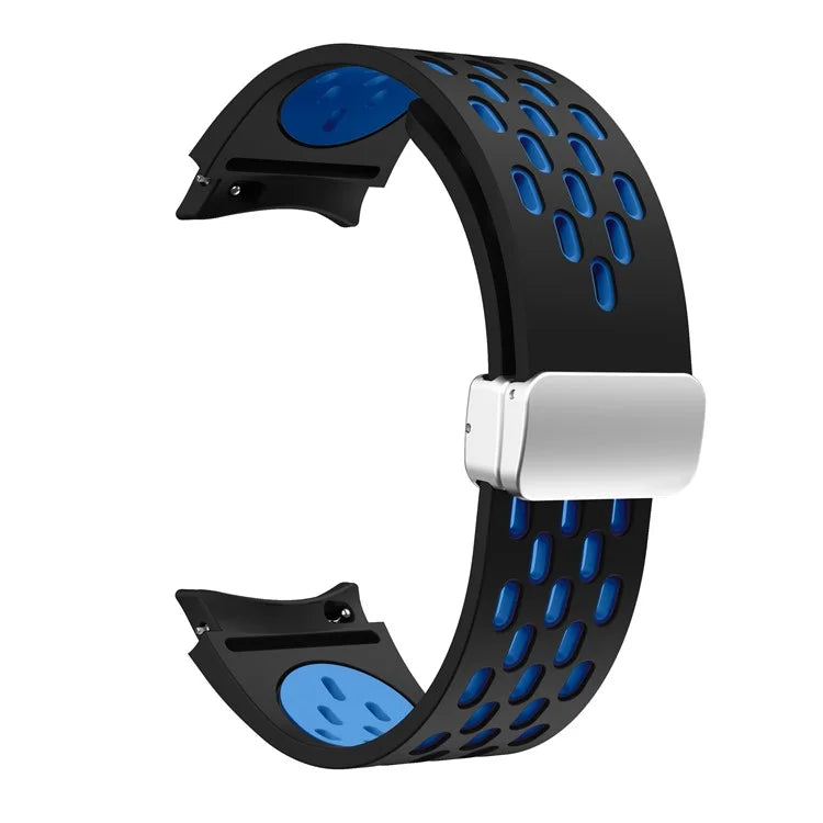 For Samsung Galaxy Watch6 40mm / Watch6 44mm / Watch6 Classic 43mm Watch Strap with Silver Buckle