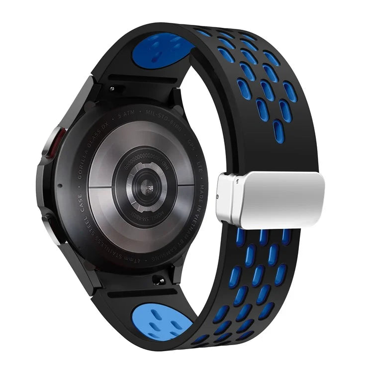 For Samsung Galaxy Watch6 40mm / Watch6 44mm / Watch6 Classic 43mm Watch Strap with Silver Buckle