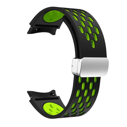 For Samsung Galaxy Watch6 40mm / Watch6 44mm / Watch6 Classic 43mm Watch Strap with Silver Buckle