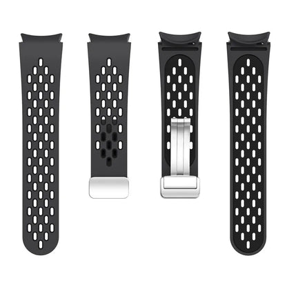 For Samsung Galaxy Watch6 40mm / Watch6 44mm / Watch6 Classic 43mm Watch Strap with Silver Buckle