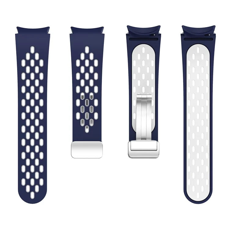 For Samsung Galaxy Watch6 40mm / Watch6 44mm / Watch6 Classic 43mm Watch Strap with Silver Buckle