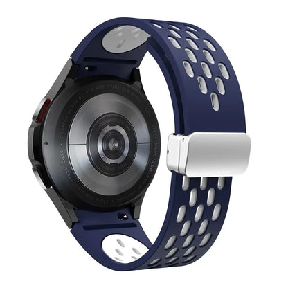 For Samsung Galaxy Watch6 40mm / Watch6 44mm / Watch6 Classic 43mm Watch Strap with Silver Buckle