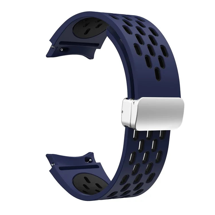 For Samsung Galaxy Watch6 40mm / Watch6 44mm / Watch6 Classic 43mm Watch Strap with Silver Buckle