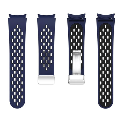 For Samsung Galaxy Watch6 40mm / Watch6 44mm / Watch6 Classic 43mm Watch Strap with Silver Buckle