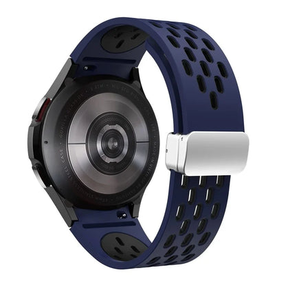 For Samsung Galaxy Watch6 40mm / Watch6 44mm / Watch6 Classic 43mm Watch Strap with Silver Buckle