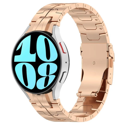 For Samsung Galaxy Watch6 / Watch 5 / Watch4 Watch Strap Stainless Steel Watch Band with Connector