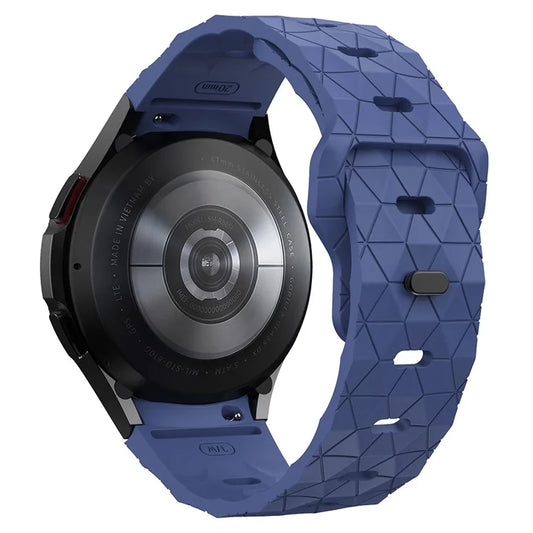For Samsung Galaxy Watch6 / Watch 5 / Watch4 Football Pattern Strap Silicone Watch Band