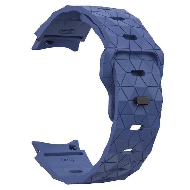 For Samsung Galaxy Watch6 / Watch 5 / Watch4 Football Pattern Strap Silicone Watch Band