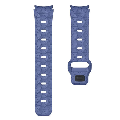 For Samsung Galaxy Watch6 / Watch 5 / Watch4 Football Pattern Strap Silicone Watch Band