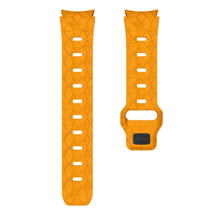 For Samsung Galaxy Watch6 / Watch 5 / Watch4 Football Pattern Strap Silicone Watch Band