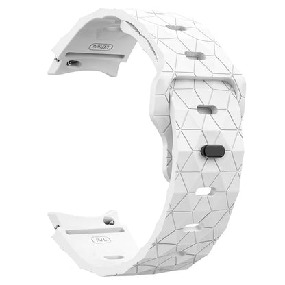 For Samsung Galaxy Watch6 / Watch 5 / Watch4 Football Pattern Strap Silicone Watch Band