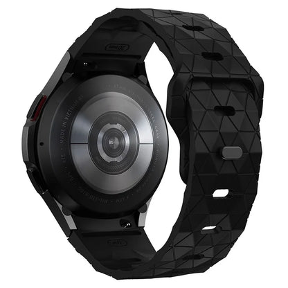 For Samsung Galaxy Watch6 / Watch 5 / Watch4 Football Pattern Strap Silicone Watch Band