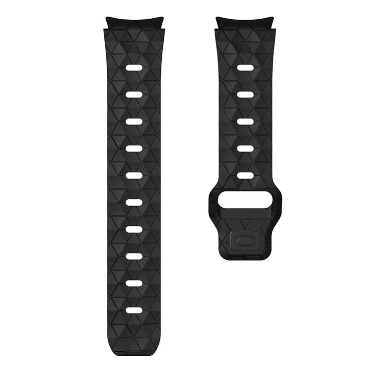 For Samsung Galaxy Watch6 / Watch 5 / Watch4 Football Pattern Strap Silicone Watch Band