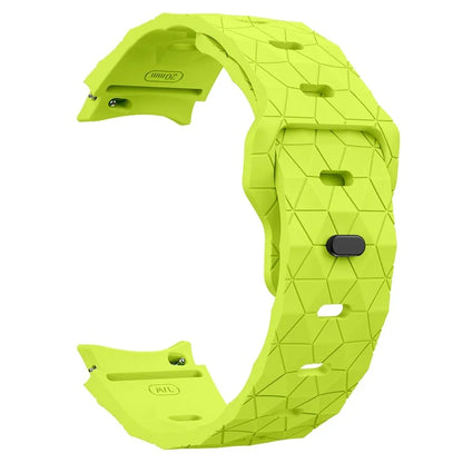 For Samsung Galaxy Watch6 / Watch 5 / Watch4 Football Pattern Strap Silicone Watch Band