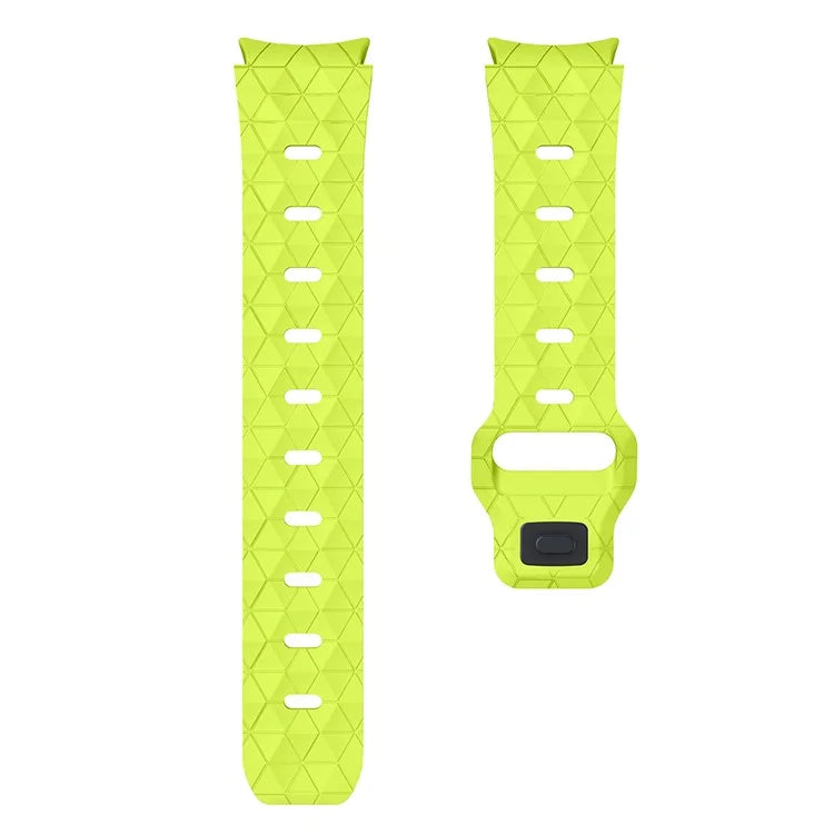 For Samsung Galaxy Watch6 / Watch 5 / Watch4 Football Pattern Strap Silicone Watch Band