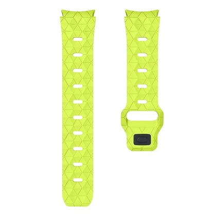 For Samsung Galaxy Watch6 / Watch 5 / Watch4 Football Pattern Strap Silicone Watch Band