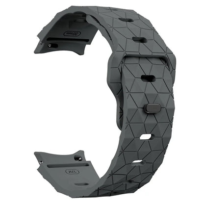 For Samsung Galaxy Watch6 / Watch 5 / Watch4 Football Pattern Strap Silicone Watch Band