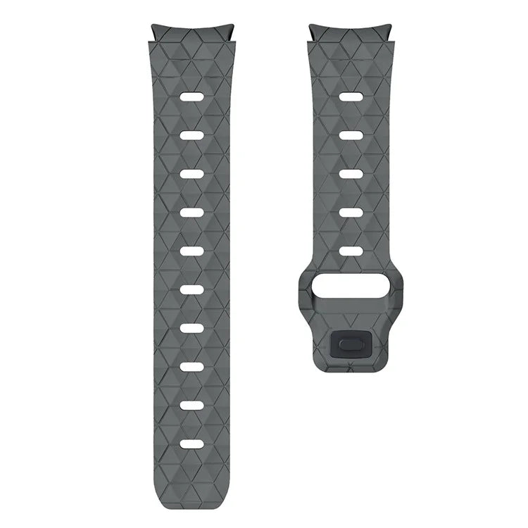 For Samsung Galaxy Watch6 / Watch 5 / Watch4 Football Pattern Strap Silicone Watch Band