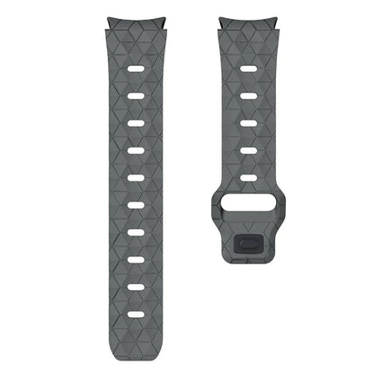 For Samsung Galaxy Watch6 / Watch 5 / Watch4 Football Pattern Strap Silicone Watch Band