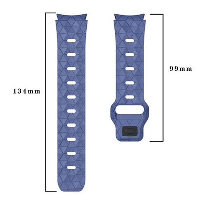 For Samsung Galaxy Watch6 / Watch 5 / Watch4 Football Pattern Strap Silicone Watch Band