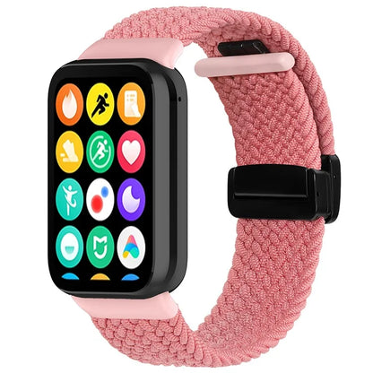 For Xiaomi Smart Band 8 Pro / Redmi Watch 4 Nylon Braided Band Magnetic Buckle Watch Strap