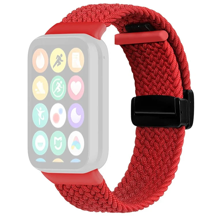 For Xiaomi Smart Band 8 Pro / Redmi Watch 4 Nylon Braided Band Magnetic Buckle Watch Strap