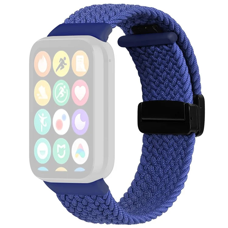 For Xiaomi Smart Band 8 Pro / Redmi Watch 4 Nylon Braided Band Magnetic Buckle Watch Strap