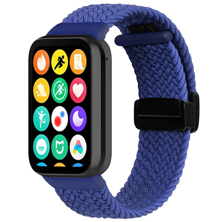 For Xiaomi Smart Band 8 Pro / Redmi Watch 4 Nylon Braided Band Magnetic Buckle Watch Strap