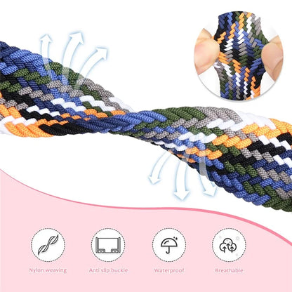 For Xiaomi Smart Band 8 Pro / Redmi Watch 4 Nylon Braided Band Magnetic Buckle Watch Strap
