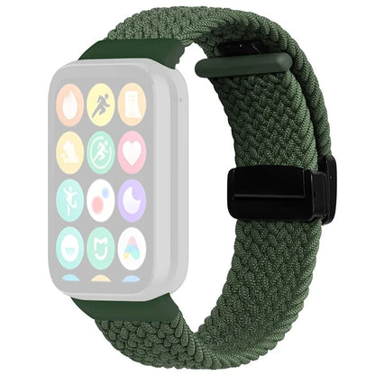 For Xiaomi Smart Band 8 Pro / Redmi Watch 4 Nylon Braided Band Magnetic Buckle Watch Strap