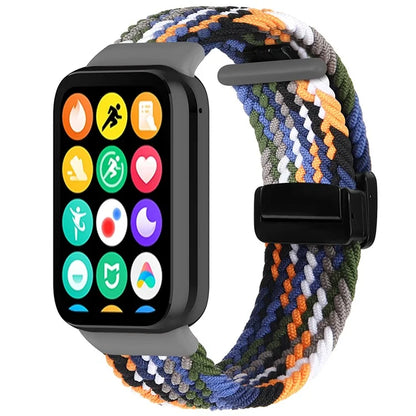 For Xiaomi Smart Band 8 Pro / Redmi Watch 4 Nylon Braided Band Magnetic Buckle Watch Strap